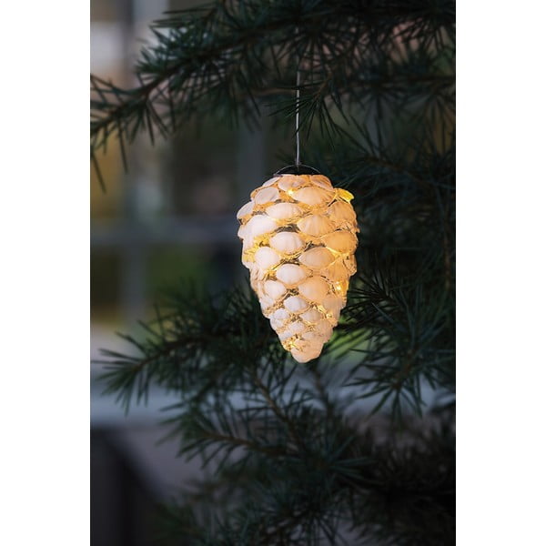 Biela závesná vianočná svetelná dekorácia ø 5 cm Celina – Sirius-image-1