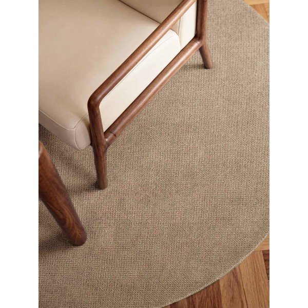 Béžový ručne tkaný vlnený okrúhly koberec ø 160 cm Greenwich – Ted Baker-image-1