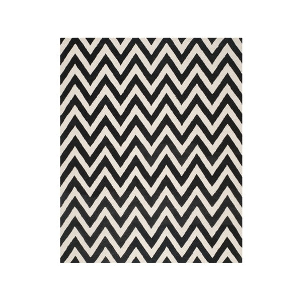 Vlnený koberec Stella Black, 243x304 cm
