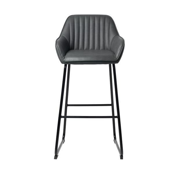Sivá barová stolička Unique Furiture Brooks