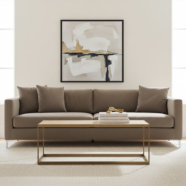 Hnedý/v prírodnej farbe konferenčný stolík s doskou v dubovom dekore 40x120 cm Grenoble – Premier Housewares-image-3