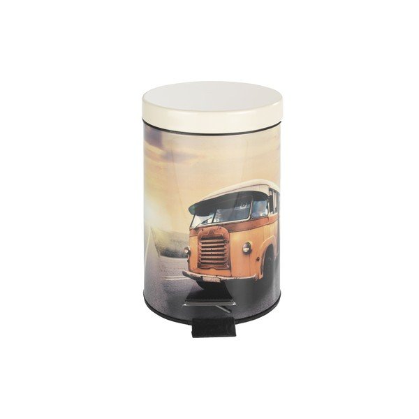Pedálový retro odpadkový kôš Bus, 3 l