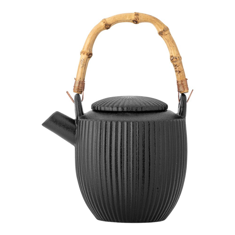 Čierna kameninová kanvica na čaj 850 ml Neri – Bloomingville