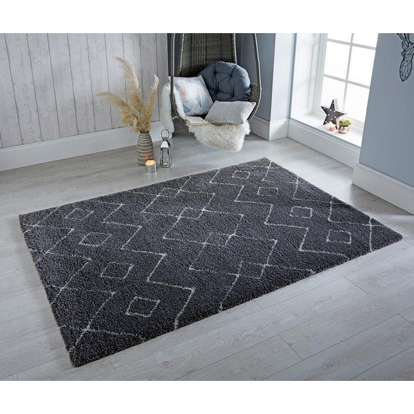 Tmavosivý koberec Flair Rugs Imari, 160 × 230 cm-image-1