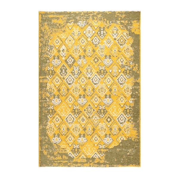 Žlto-zelený obojstranný koberec Halimod Maleah, 155 × 230 cm