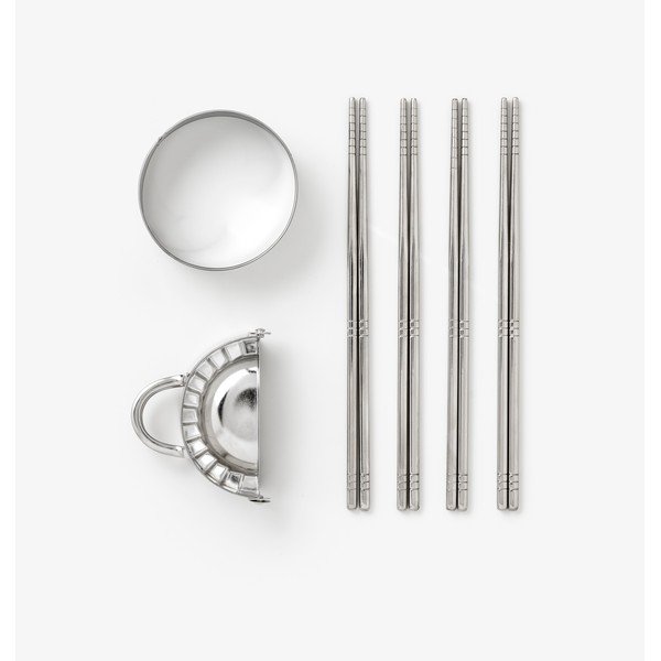 Béžové antikoro paličky v súprave pre 4 osoby The Essentials - Dumpling Tools – Printworks-image-3