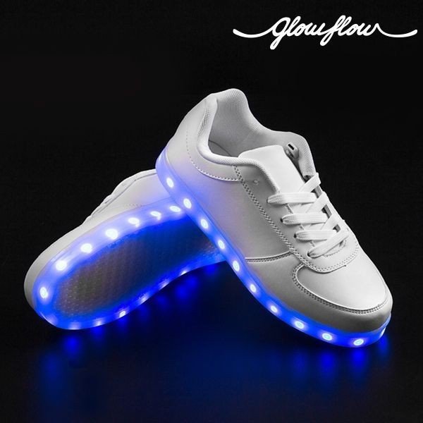 Biele LED tenisky InnovaGoods GlowFlow Trainers, veľkosť 40-image-3