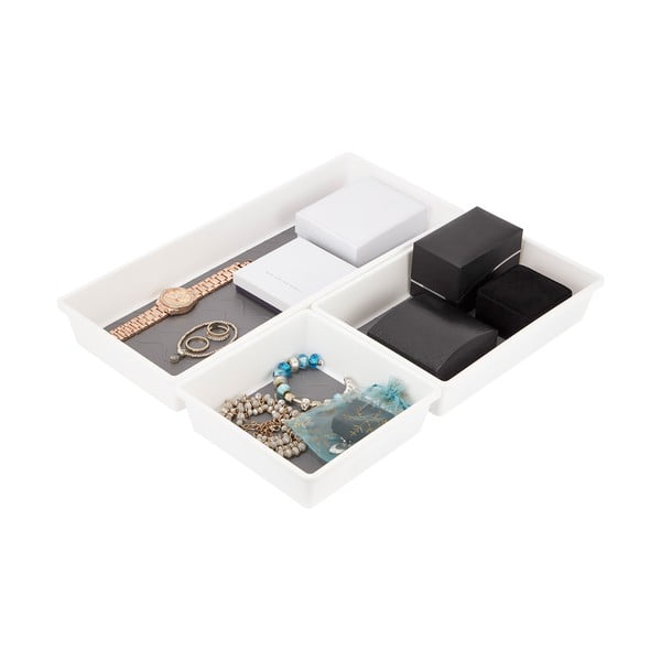 Sada 3 sivo-bielych protišmykových prehriadok Addis-image-1