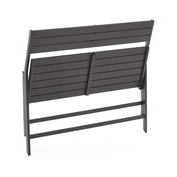 Čierna kovová záhradná lavica Torreta – Kave Home-image-4