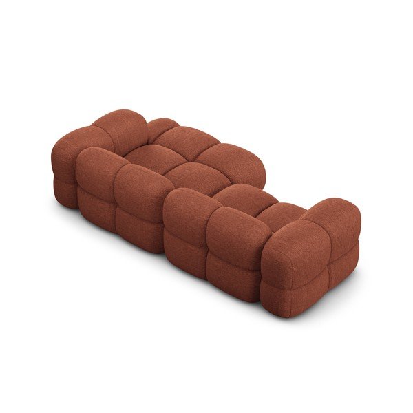 Rohová pohovka v tehlovej farbe (pravý roh/s leňoškou) Loretto – Cosmopolitan Design-image-4