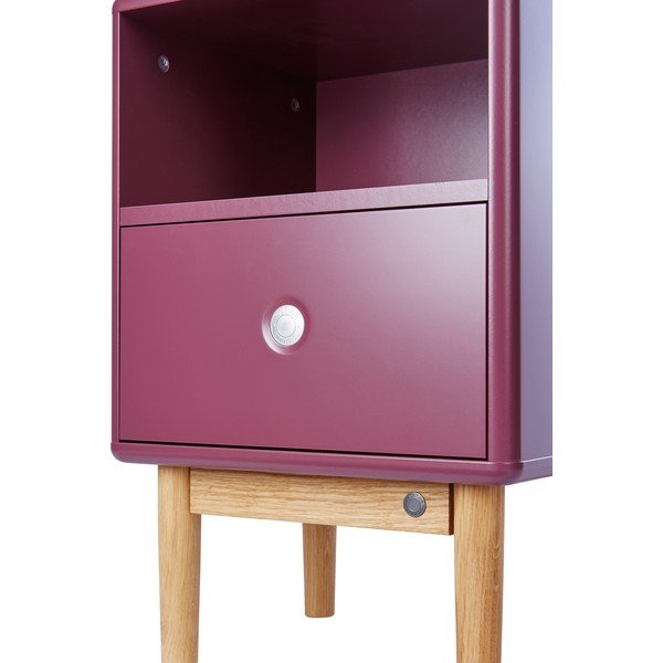 Tmavofialový nočný stolík Color Box – Tom Tailor-image-1