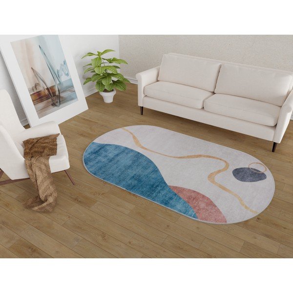 Umývateľný koberec 60x100 cm Oval – Vitaus-image-1