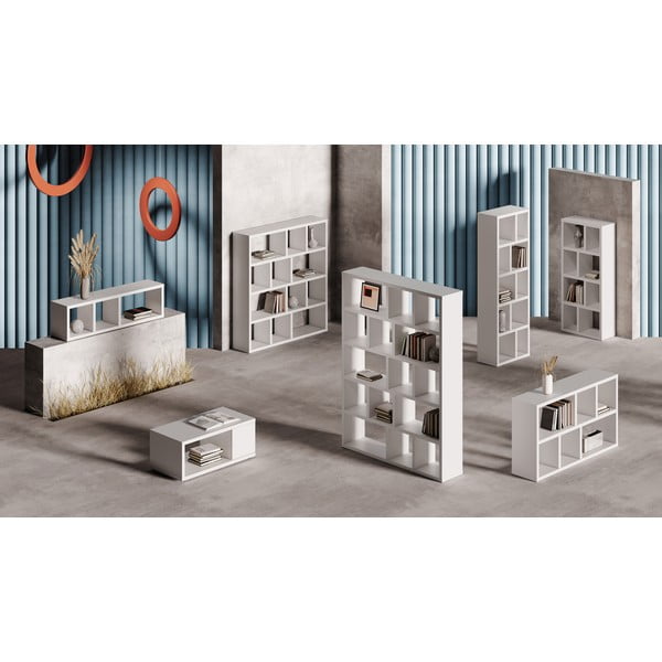 Biela knižnica 70x159 cm Berlin – TemaHome-image-4