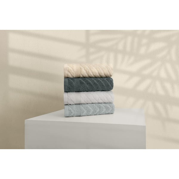 Žlto-sivé froté bavlnené uteráky v súprave 4 ks 50x90 cm – Foutastic-image-1