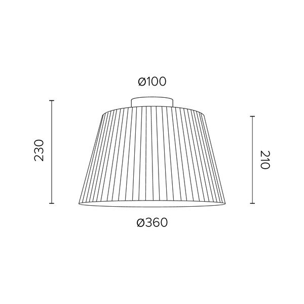 Krémovobiele stropné svietidlo Sotto Luce KAMI CP, Ø 36 cm-image-1