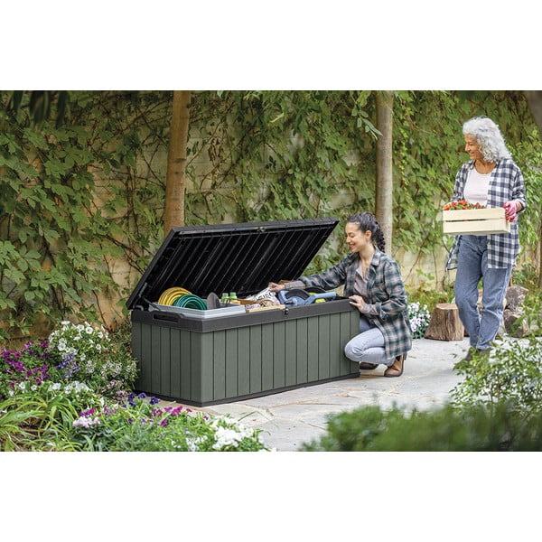 Zelený záhradný úložný box Darwin – Keter-image-1