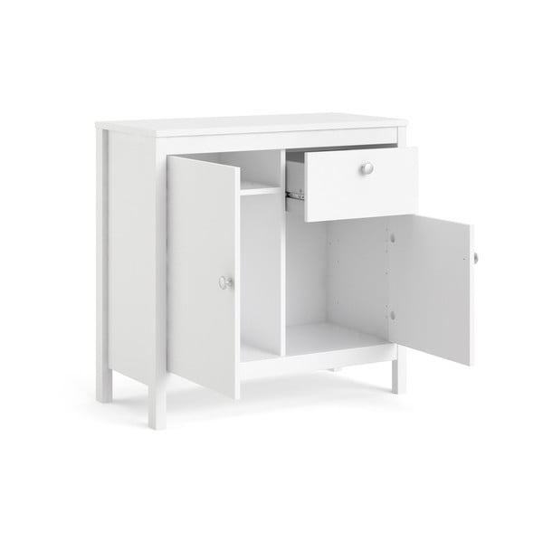 Biela nízka komoda 82x80 cm Madrid – Tvilum-image-4