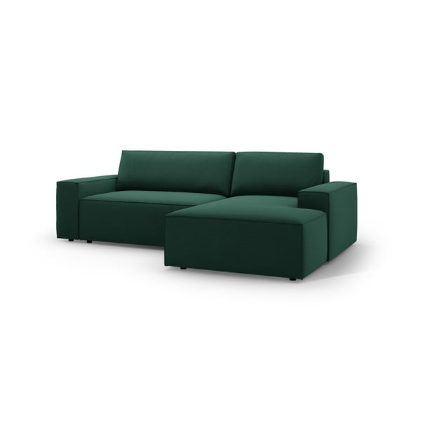 Zelená rozkladacia rohová pohovka (pravý roh) Jodie – Micadoni Home-image-2