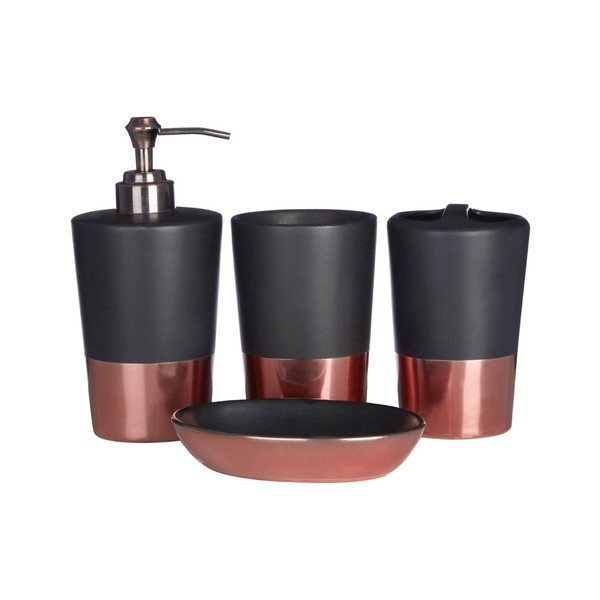 Čierny pohárik na zubné kefky Premier Housewares Alpha-image-1