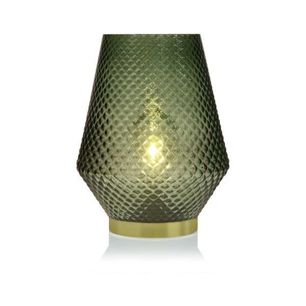 Zelená sklenená olejová LED lampa Versa Relax, ⌀ 21 cm