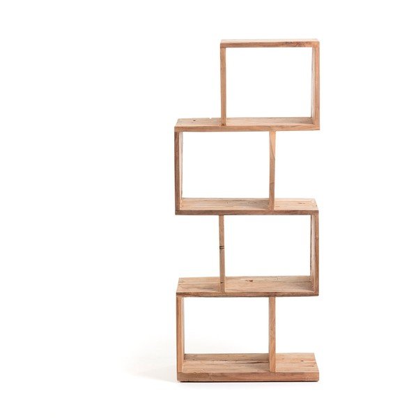 Knižnica z tíkového dreva v prírodnej farbe 55x132x30 cm Aroba – Kave Home