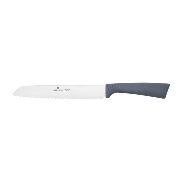 Kuchynský nôž na pečivo so sivou rukoväťou Gerlach, 20 cm
