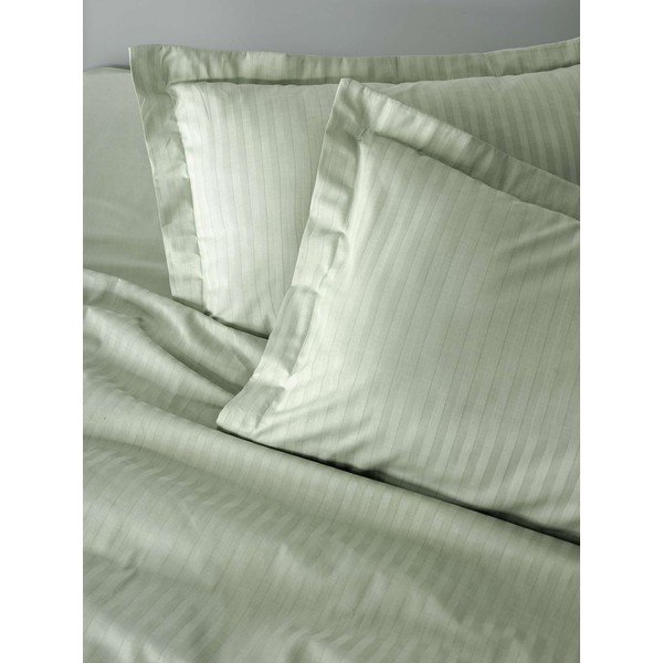 Šalviové zelené obliečky na jednolôžko 200x140 cm Stripe  – Mijolnir-image-4