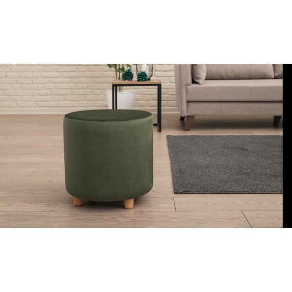 Tmavozelený taburet Begon – Balcab Home-image-2