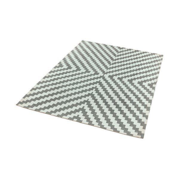 Sivo-biely koberec Asiatic Carpets Geo, 120 x 170 cm-image-2