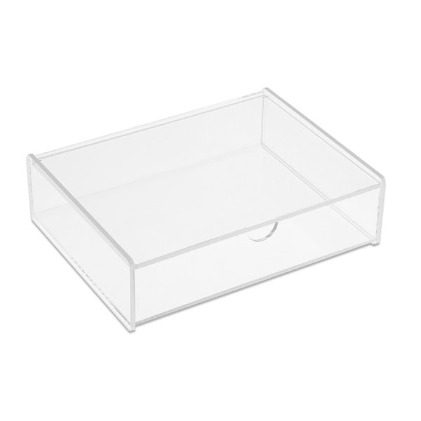 Priehľadná úložná krabička Versa White Box