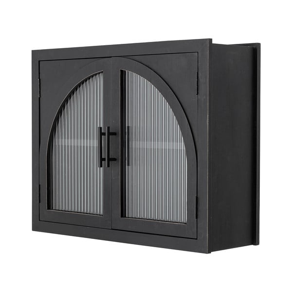 Čierna závesná vitrína z jedľového dreva 62x49x23 cm Lario – Bloomingville-image-2