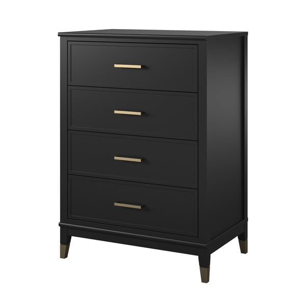 Čierna komoda CosmoLiving by Cosmopolitan Westerleigh, 75 x 106 cm-image-2