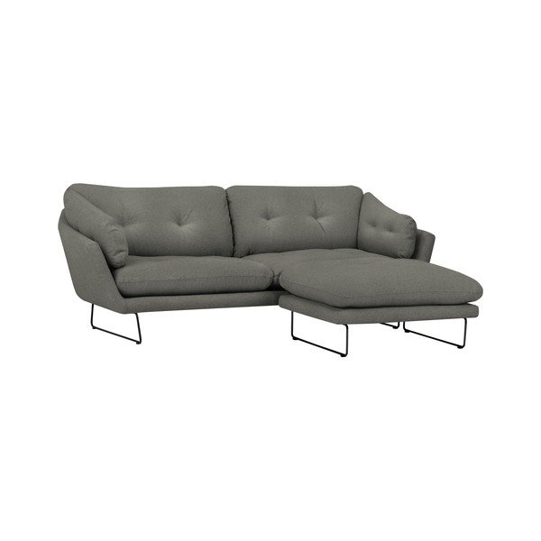 Set sivozelenej pohovky a sedacieho pufu Windsor & Co Sofas Comet-image-1