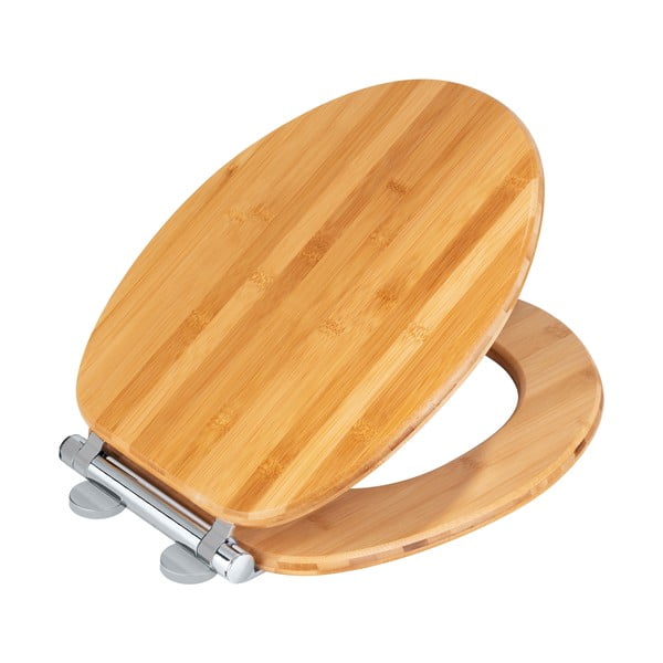 Drevená záchodová doska s ľahkým zatváraním Wenko Bambusa, 35 x 41 cm-image-2