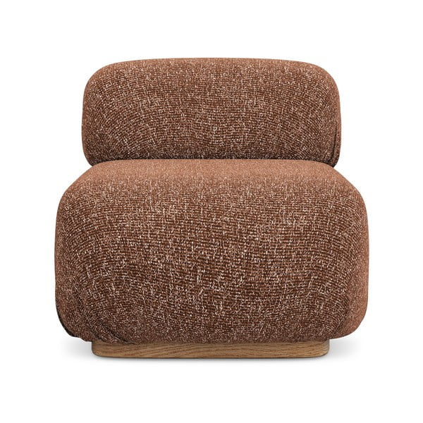 Oranžový/hnedý modul pohovky Ailani – Makamii