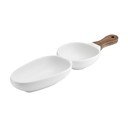 Biela porcelánová servírovacia miska Ladelle Essentials