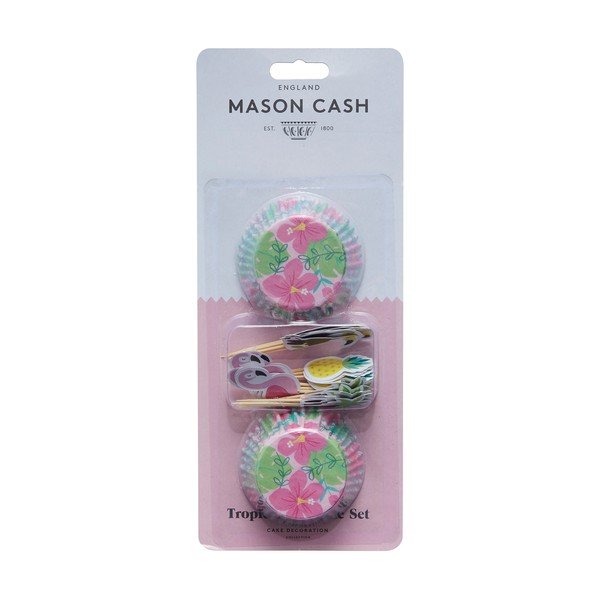 Set papierových košíkov a zapichovadiel na cupcaky Mason Cash Tropical-image-1