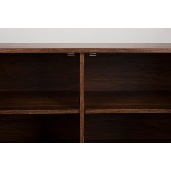 Hnedá komoda v dekore orecha 110x74x40 cm Stripes – White Label-image-3