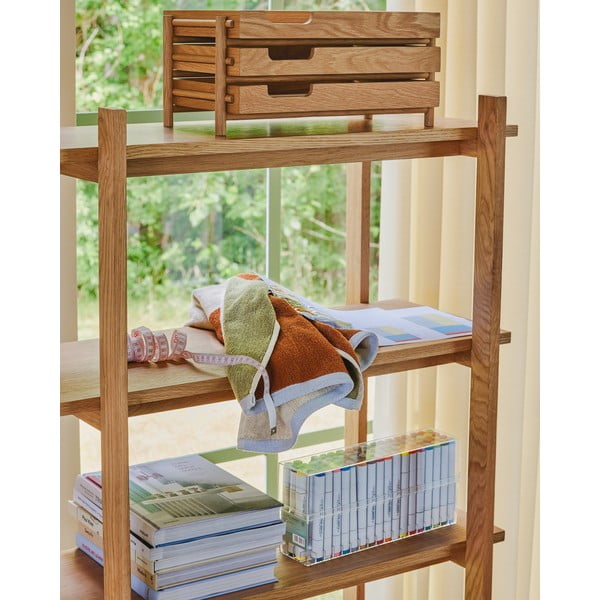 Hnedá froté bavlnená osuška 70x140 cm Block – Hübsch-image-4