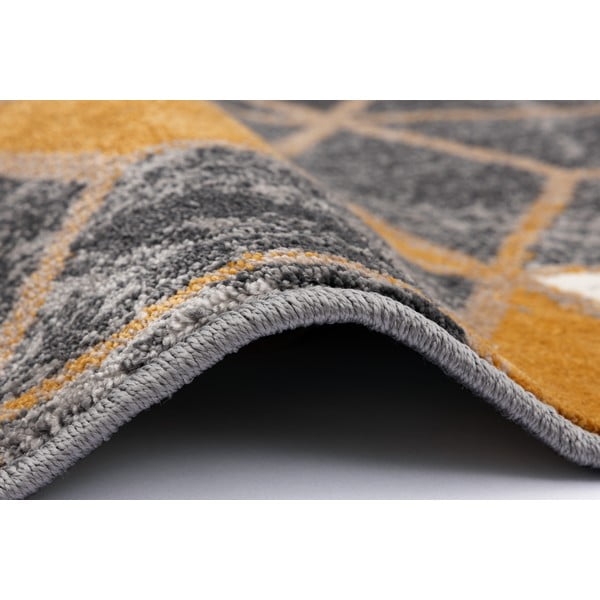 Koberec v okrovožltej a sivej farbe 80x150 cm Soft – FD-image-2
