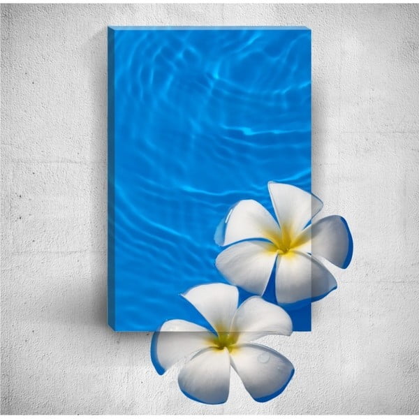 Nástenný 3D obraz Mosticx Flowers In Water, 40 × 60 cm