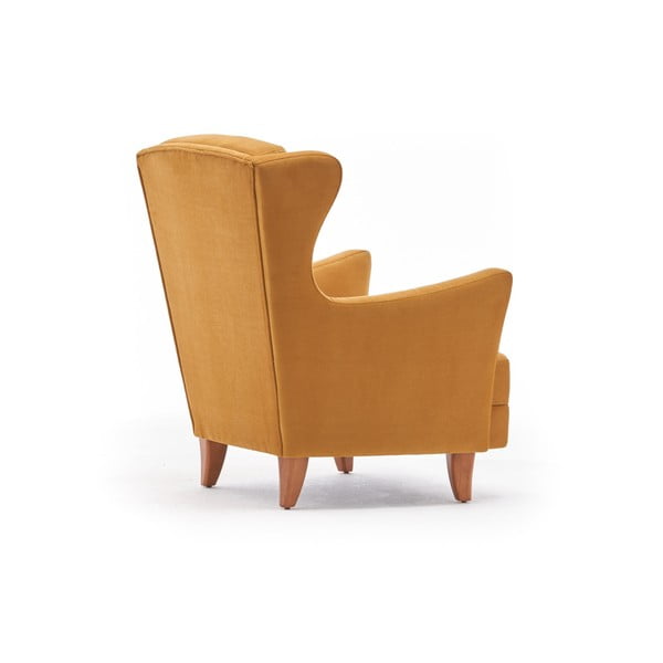 Žlté kreslo ušiak Lola Brejer – Artie-image-2