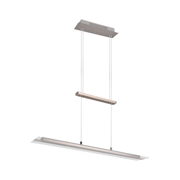 Šedé LED závesné svietidlo so skleneným tienidlom Milos – Reality-image-3