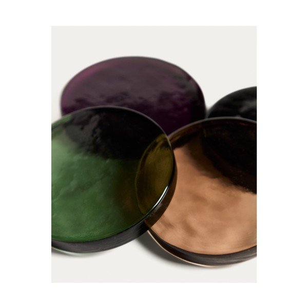 Tmavohnedá sklenená tácka Obila – Kave Home-image-2