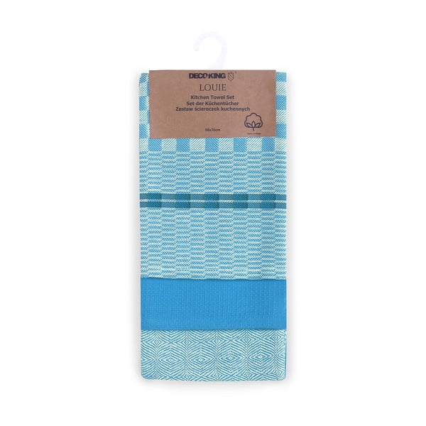 Bavlnené utierky v súprave 3 ks 50x70 cm Louie – DecoKing-image-2