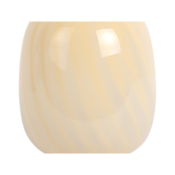 Svetložltá stolová lampa so skleneným tienidlom (výška 20 cm) Summer Globe – Leitmotiv-image-3