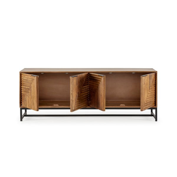 TV stolík z mangového dreva v prírodnej farbe 160x58x40 cm Nereida – MOME-image-4