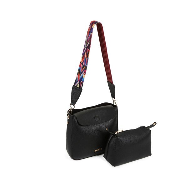 Čierna kabelka z eko kože Beverly Hills Polo Club Georgina-image-4