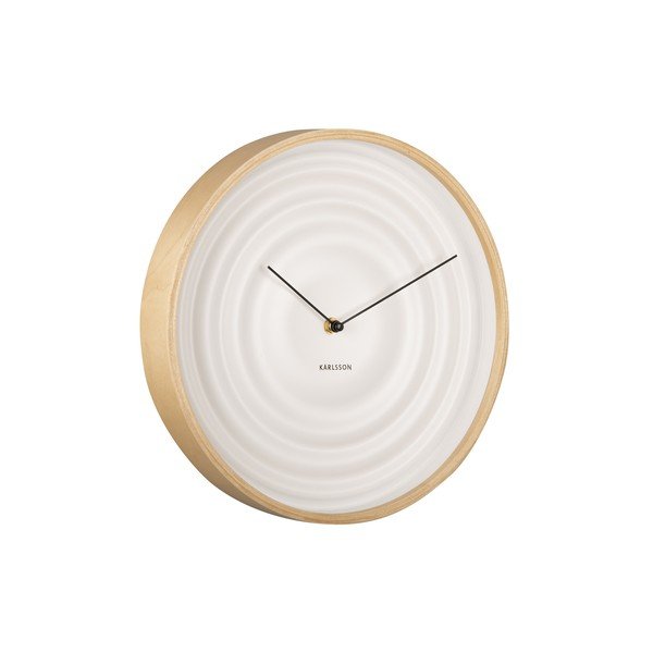 Biele nástenné hodiny Karlsson Ribble, ø 31 cm-image-2