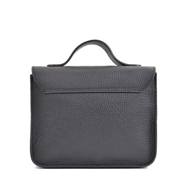 Čierna kožená kabelka Mangotti Bags Cristina-image-3